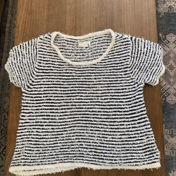 Large knit rag & bone short sleeve oversized sweater, used - Picture 2 of 3